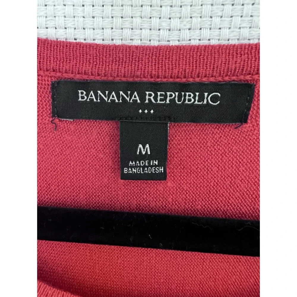 Banana Republic Soft Viscose Blend Long‎ Sleeve Raglan Sweater Size Medium